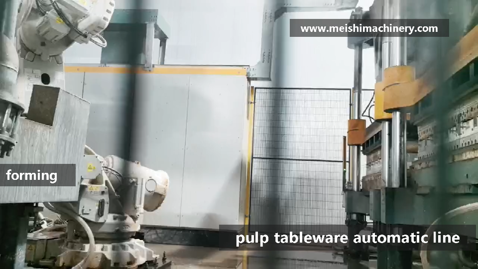 pulp molding tableware automatic servo line